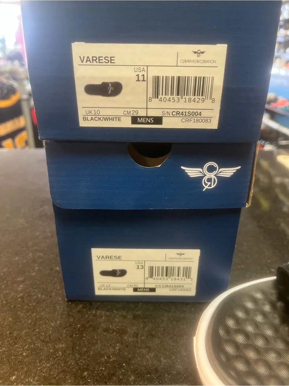 Sz Various MENS CREATIVE RECREATION VARESE SLIDES